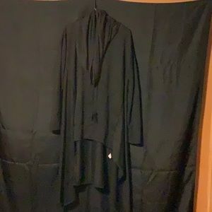 Black pull over cowl sweatshirt